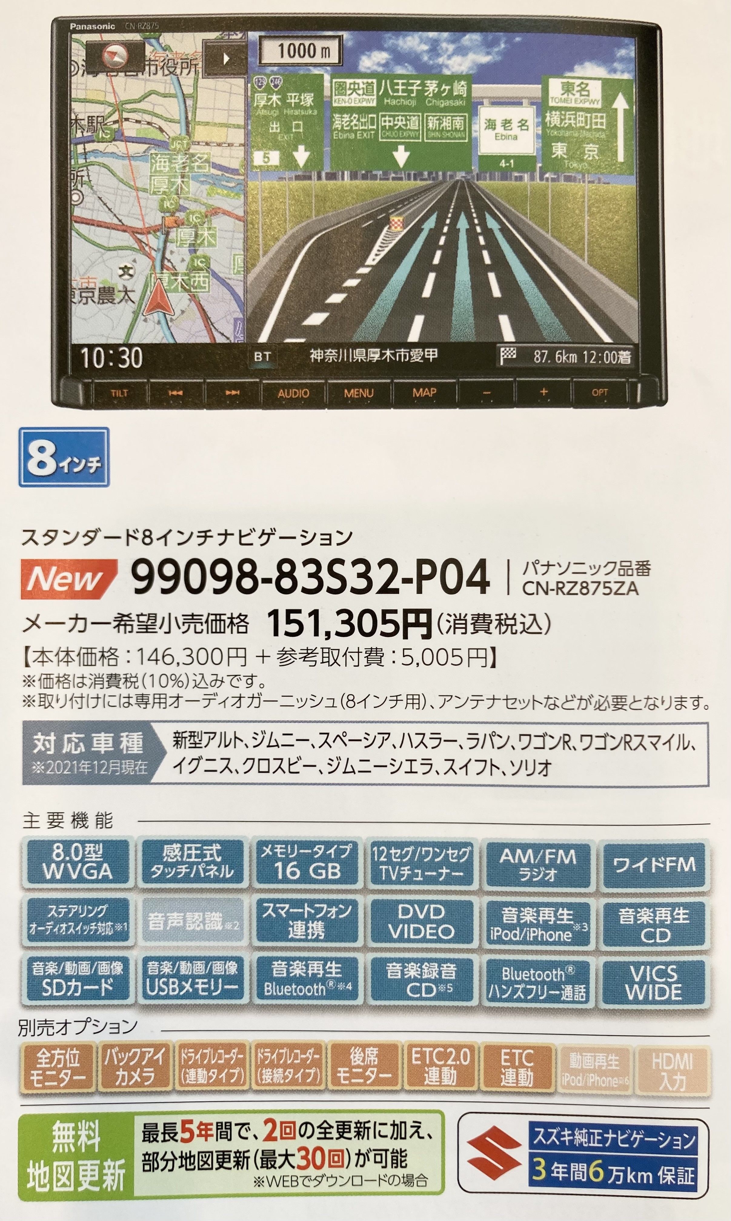 パナソニック純正ナビ簡単解説'22｜その他｜お店ブログ｜兵庫スズキ